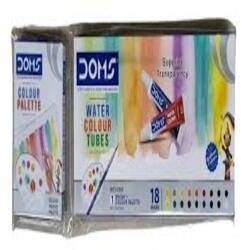 DOMS Water Colour Tubes - 18 Shades + 1 Brush n Colour Palette